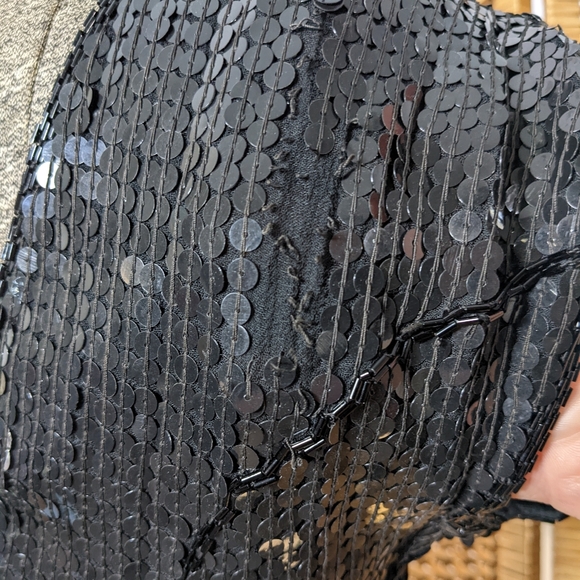 80s Vintage Sequin Beaded Dress - Picture 9 of 11